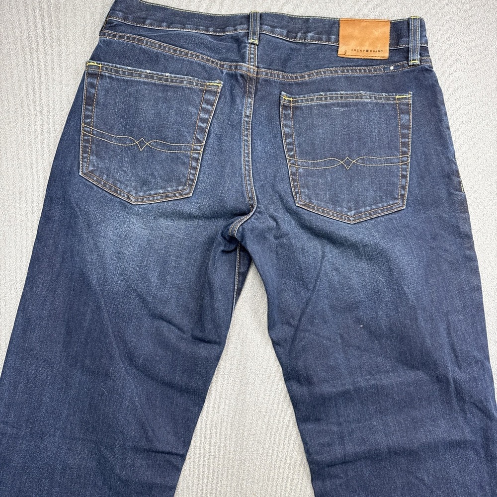 Lucky Brand Jeans men's 32x32 361 vintage straight blue denim pants retro - Picture 7 of 8